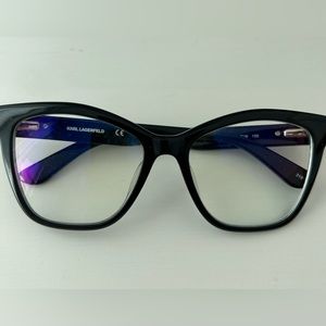 Karl Lagerfeld eyeglasses (with lenses -0.5 left; -0.25 right).” With box